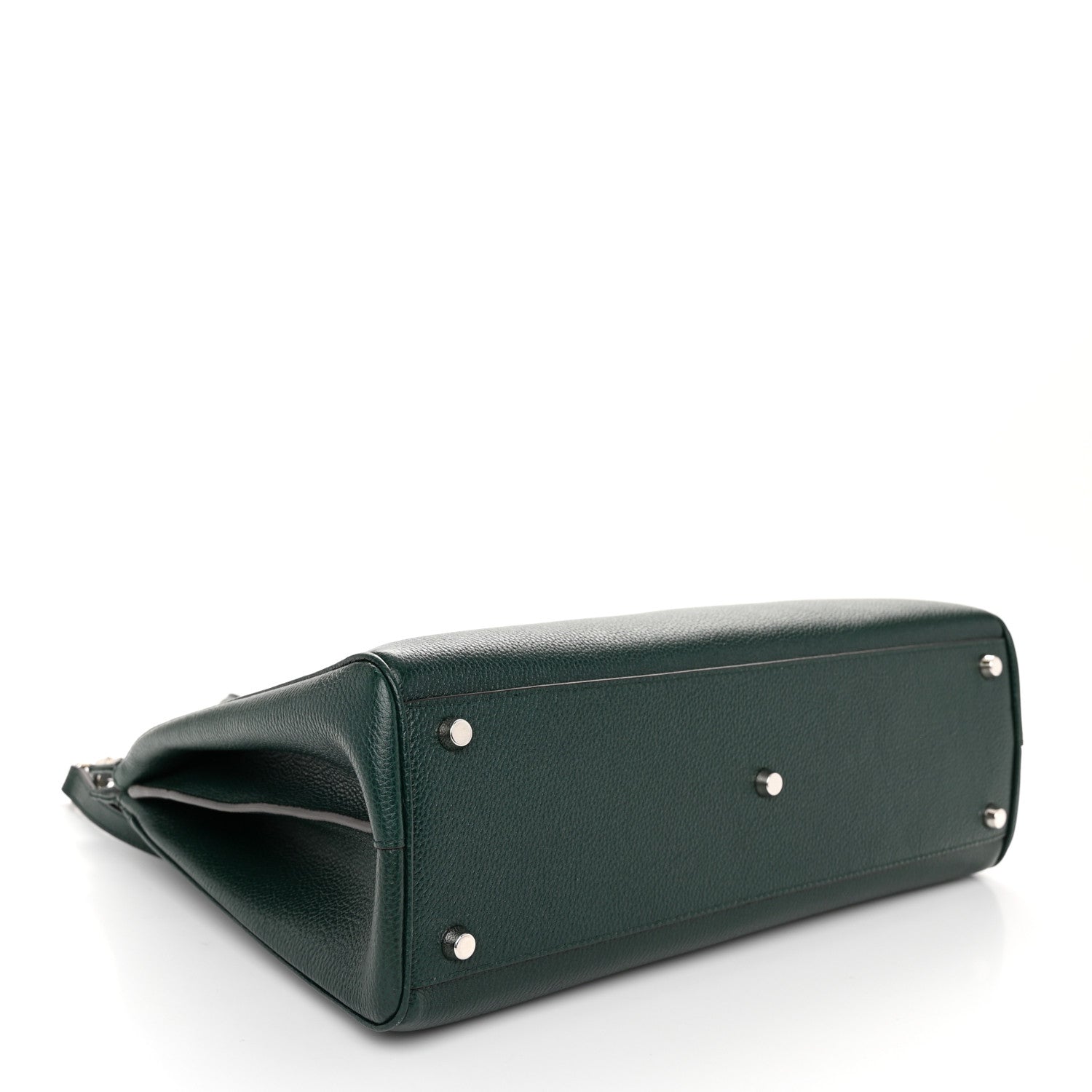 Gucci Grainy Calfskin Small Zumi Top Handle Bag Vintage Green 4 of 11