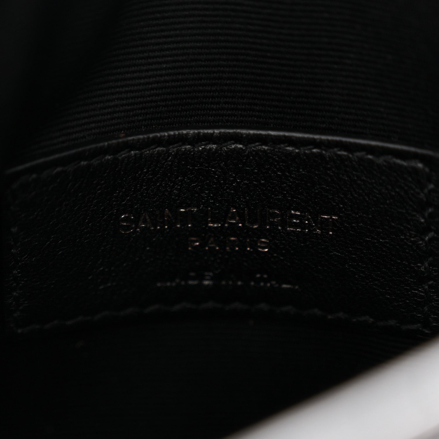 Saint Laurent Grain De Poudre Uptown Baby Pouch Black 6 of 8