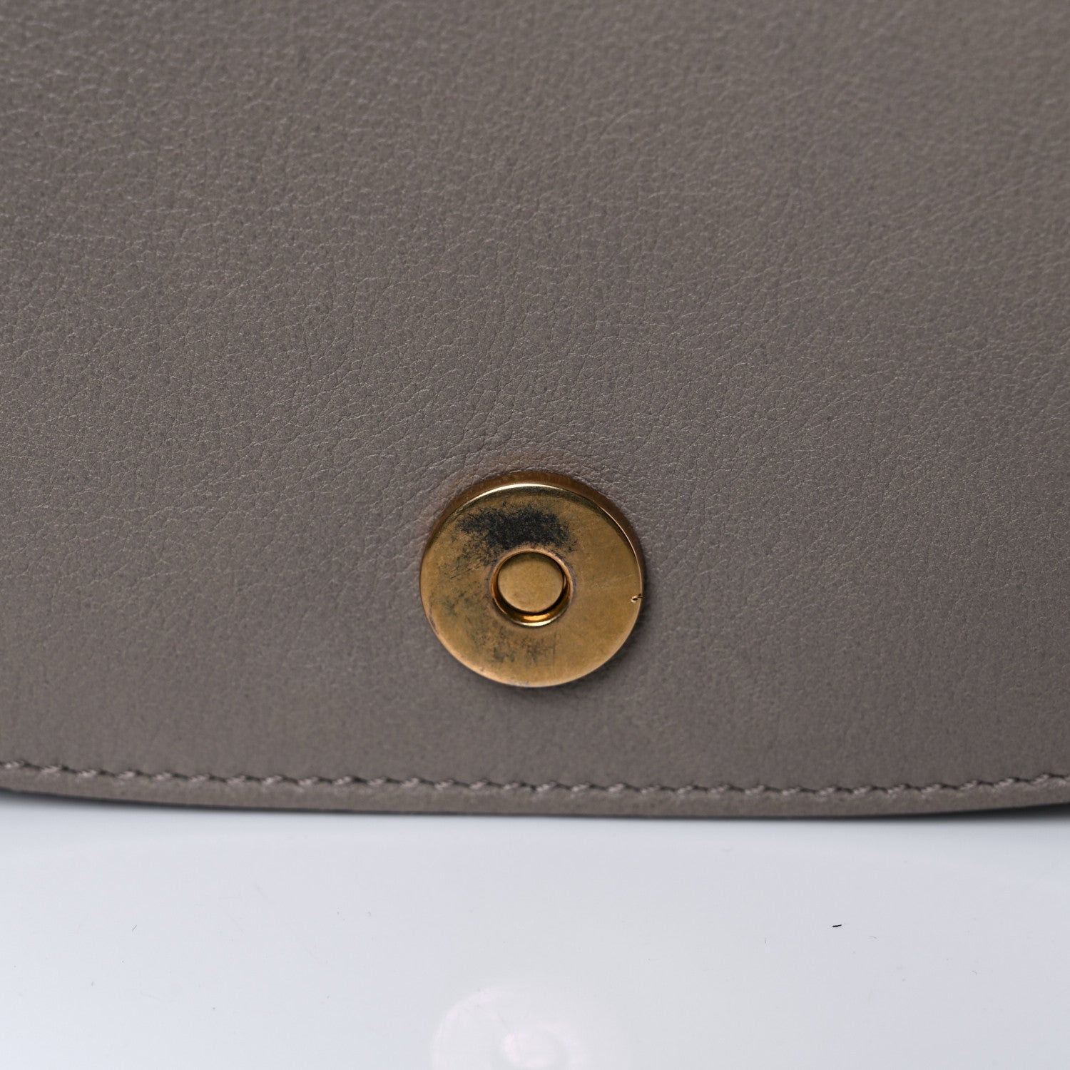 Chloe Calfskin Suede Medium Nile Bracelet Bag Motty Grey 14 of 19