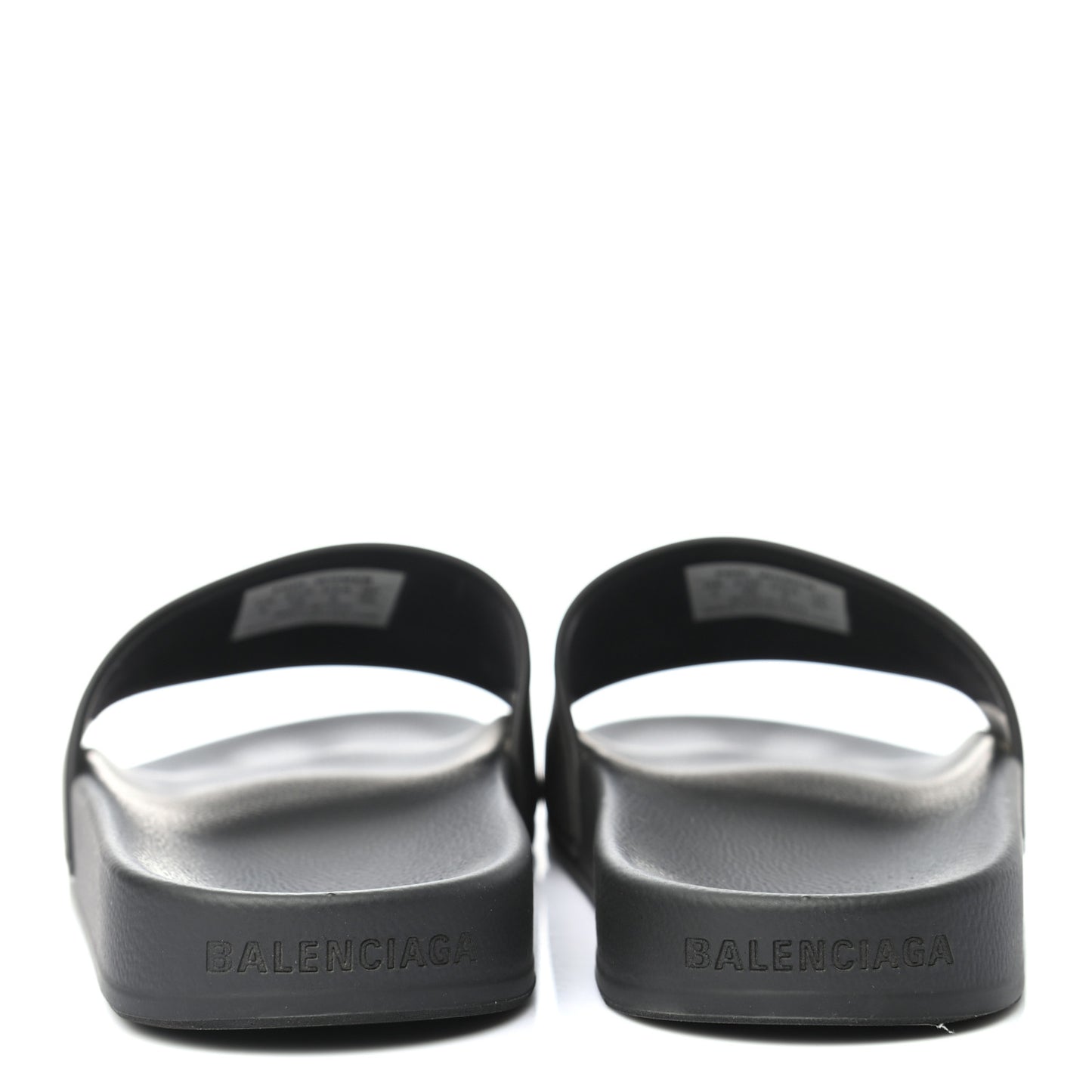 Rubber Womens BB Pool Slide Sandals 38 Black