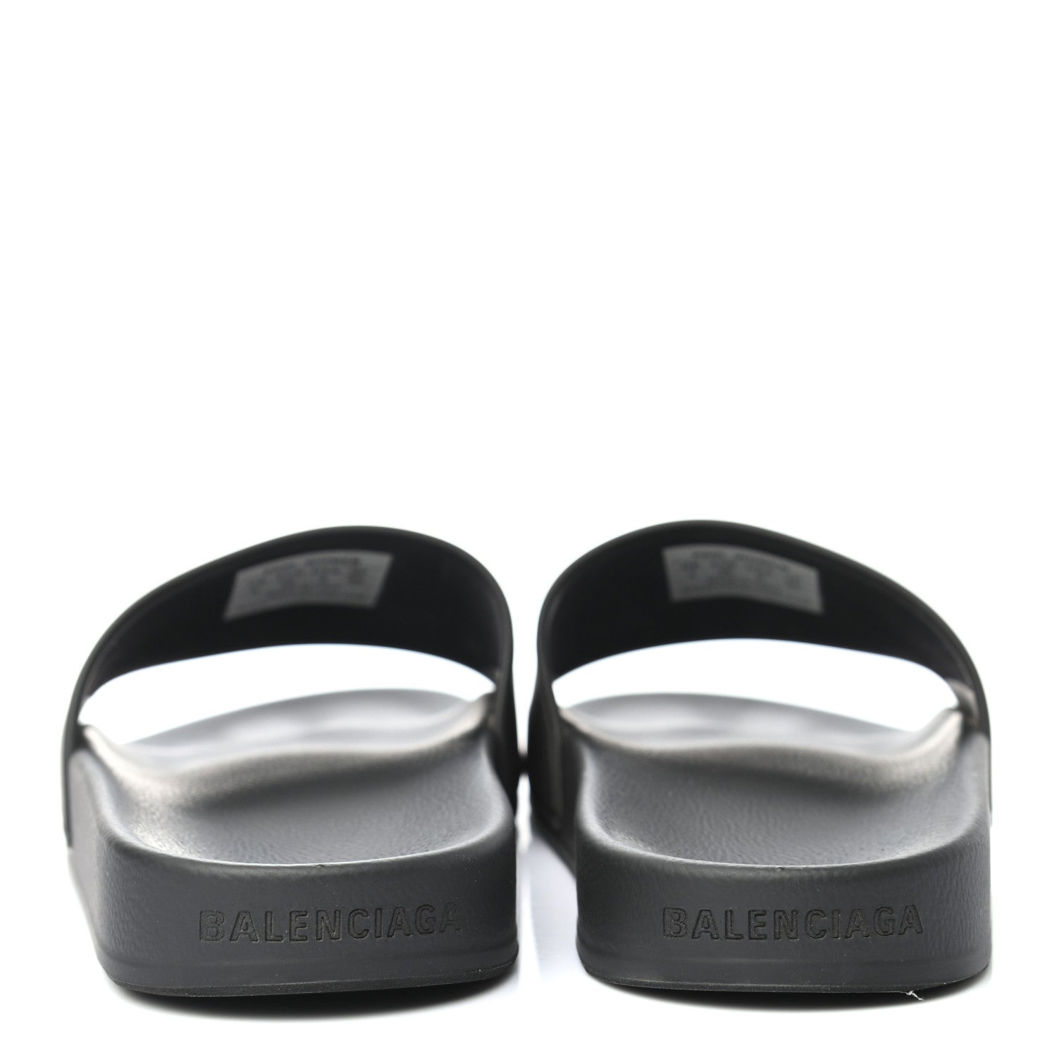 Balenciaga Rubber Womens BB Pool Slide Sandals 38 Black 6 of 7