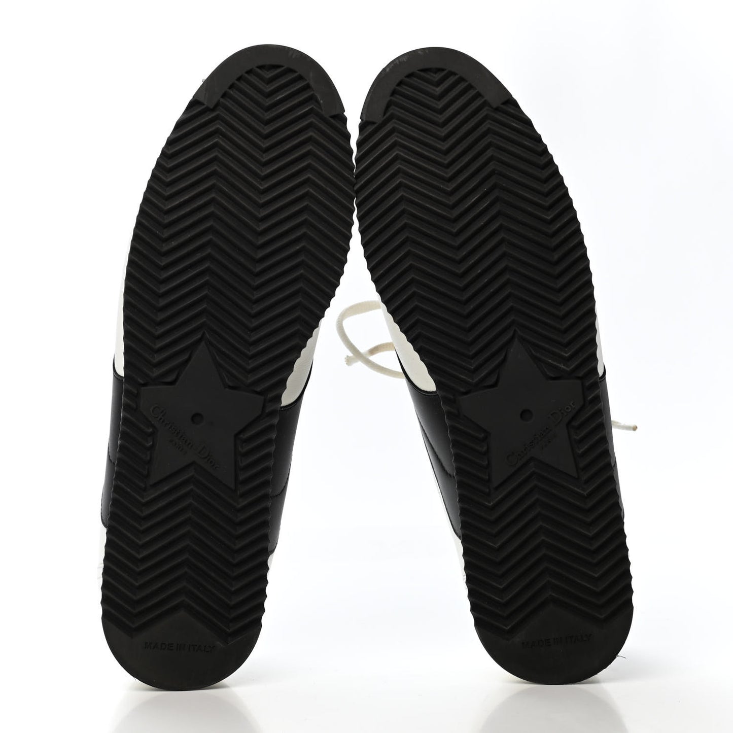 Calfskin Mix Diorun Sneakers 40 Optic White