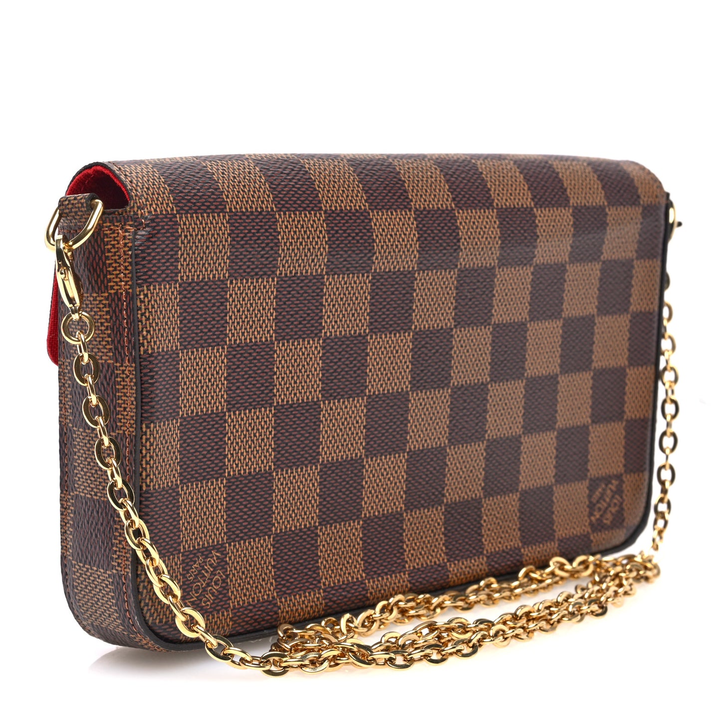 Damier Ebene Pochette Felicie Chain Wallet