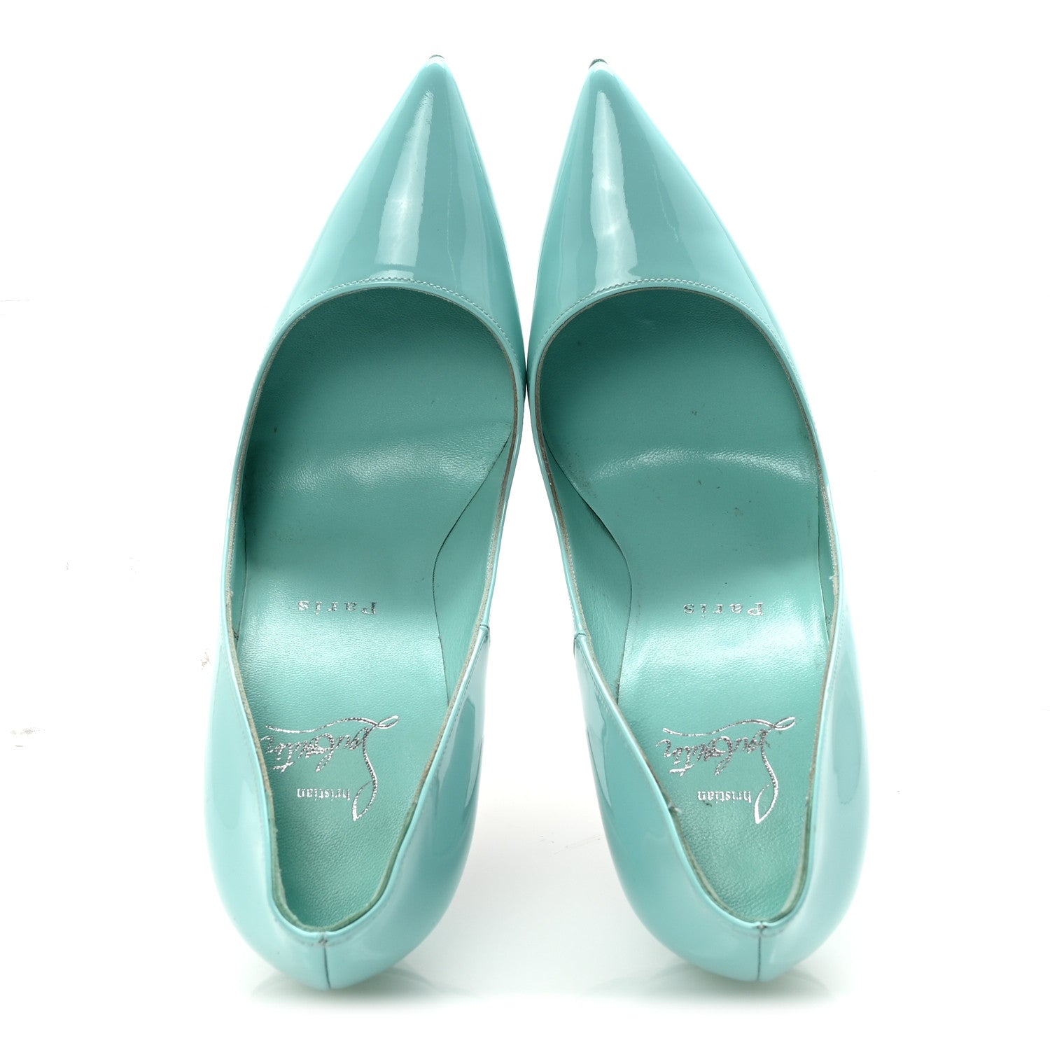 Christian Louboutin Patent So Kate 120 Pumps 37 Pacific 2 of 8