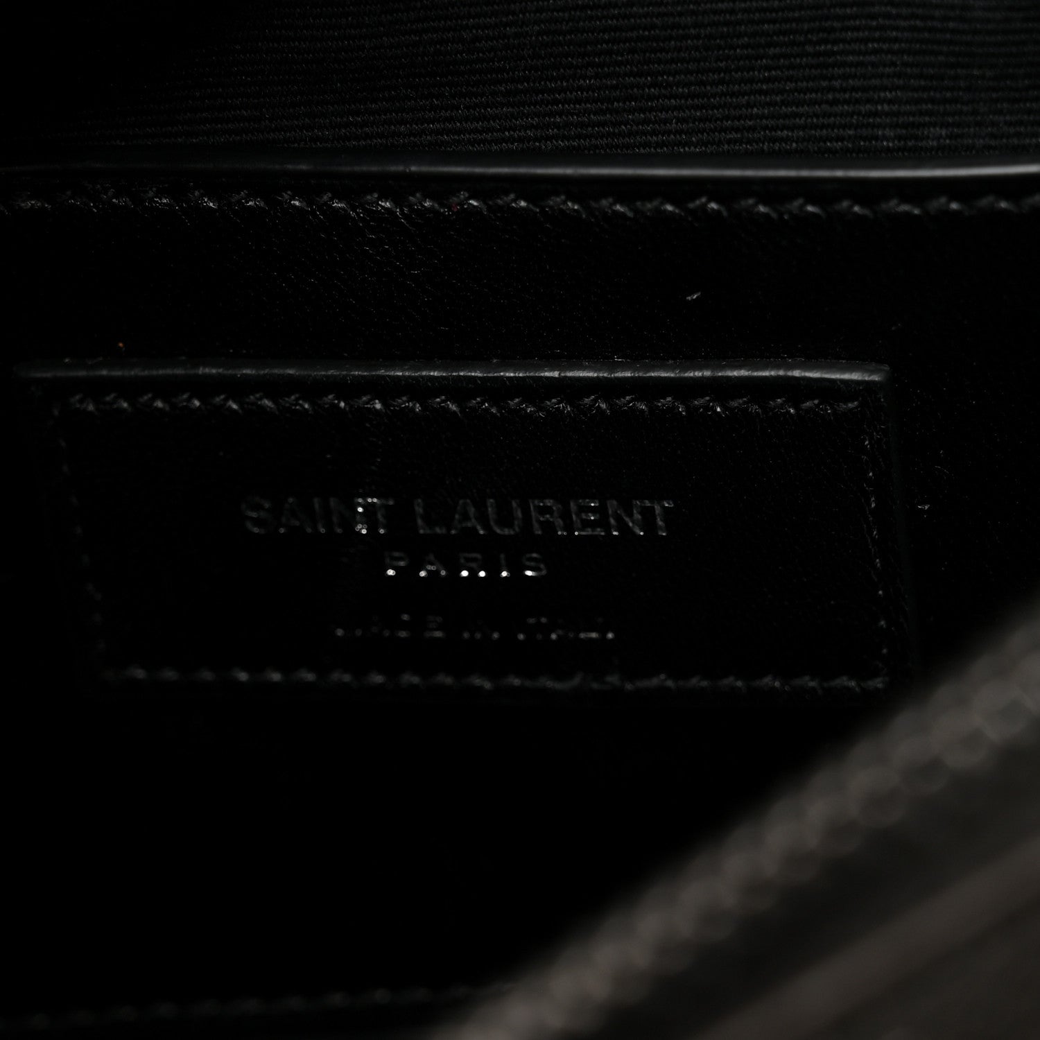 Saint Laurent Sheepskin Matelasse Chevron Monogram Medium College Bag Asphalt 6 of 15