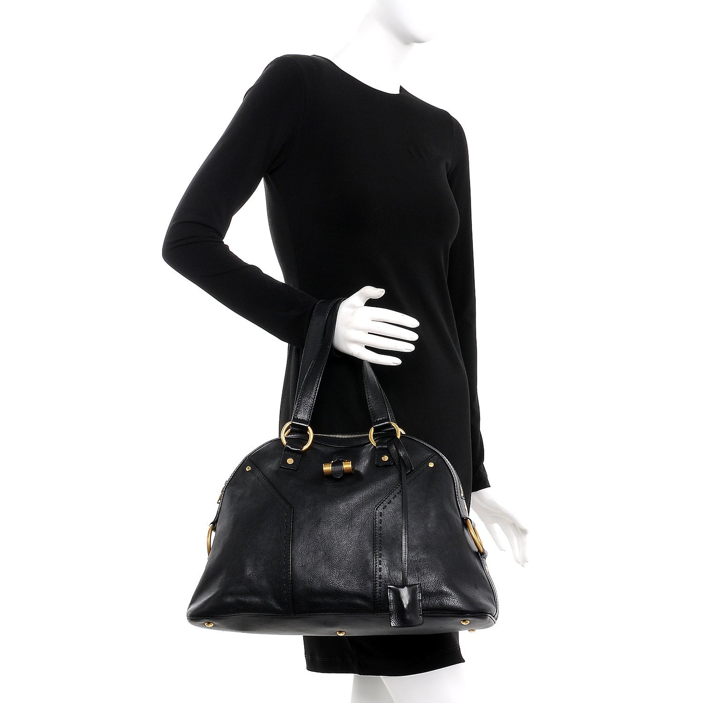 Calfskin Large Muse Black