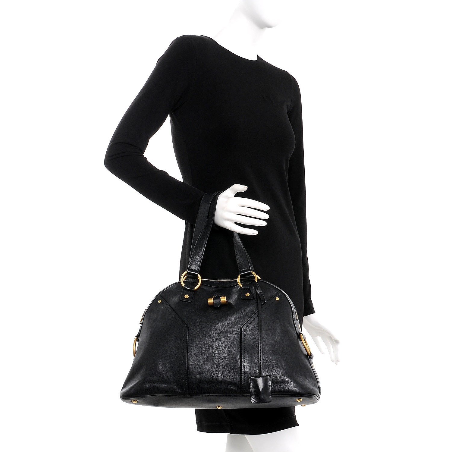 Saint Laurent Calfskin Large Muse Black 2 of 11