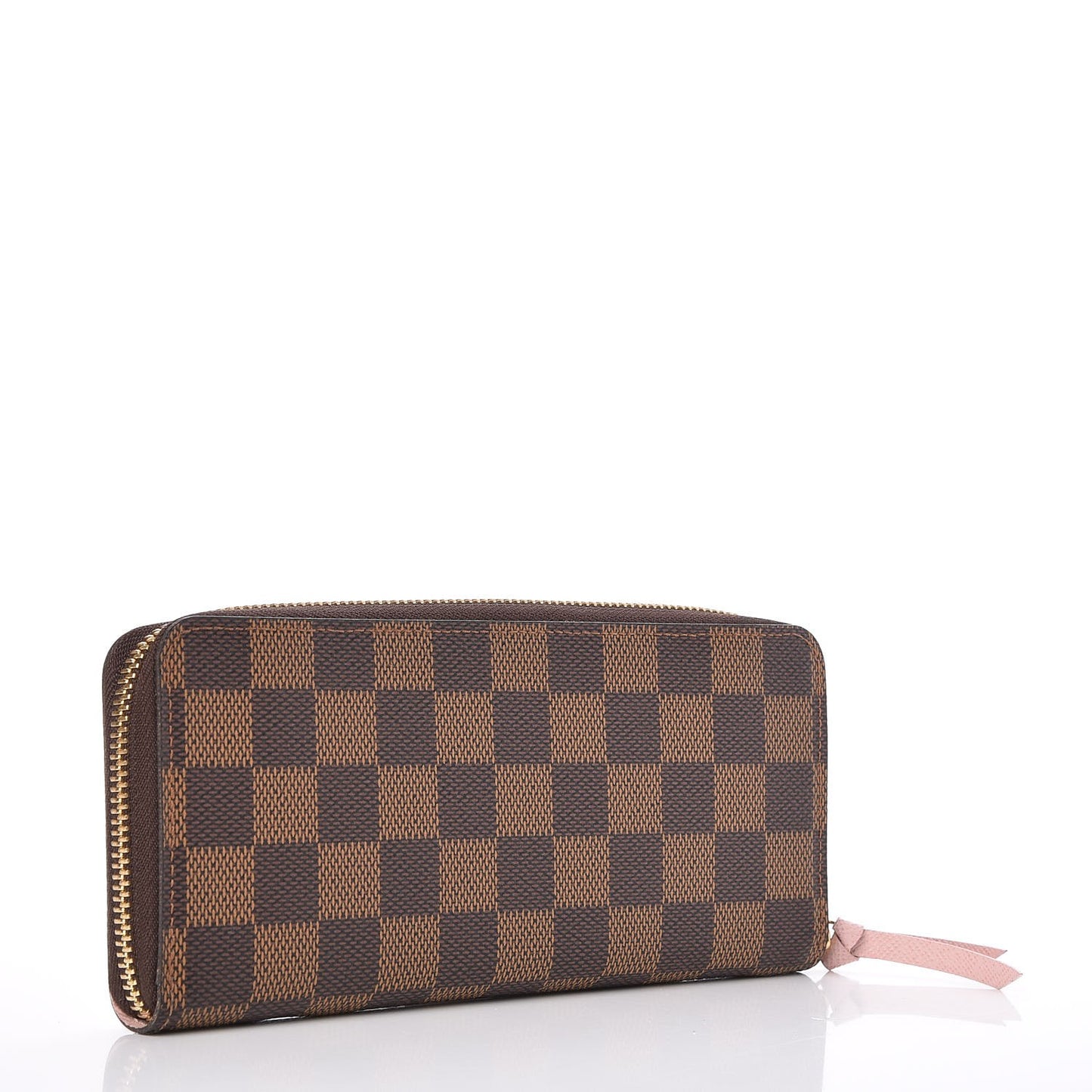Damier Ebene Clemence Wallet Rose Ballerine