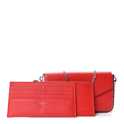 Louis Vuitton Epi Pochette Felicie Coquelicot 3 of 11