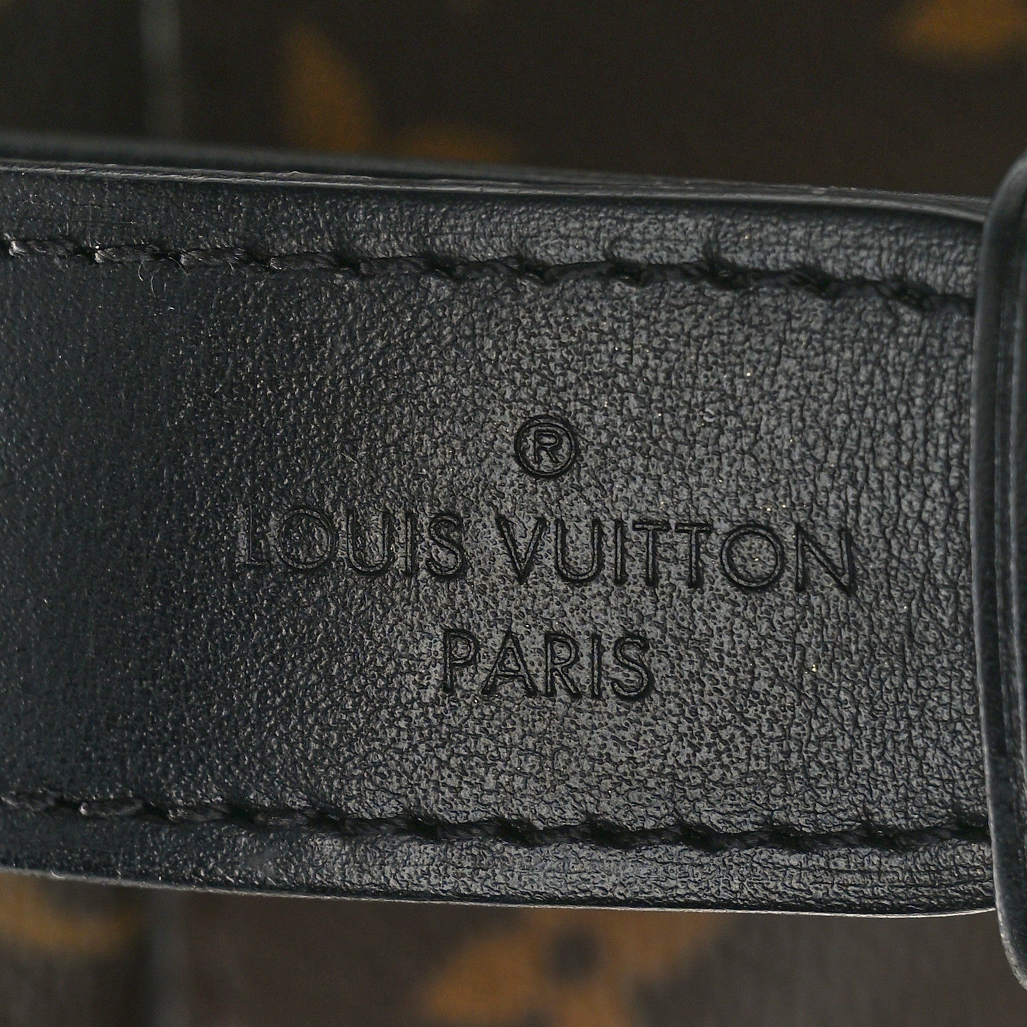 Louis Vuitton Monogram Odeon MM Black 6 of 9
