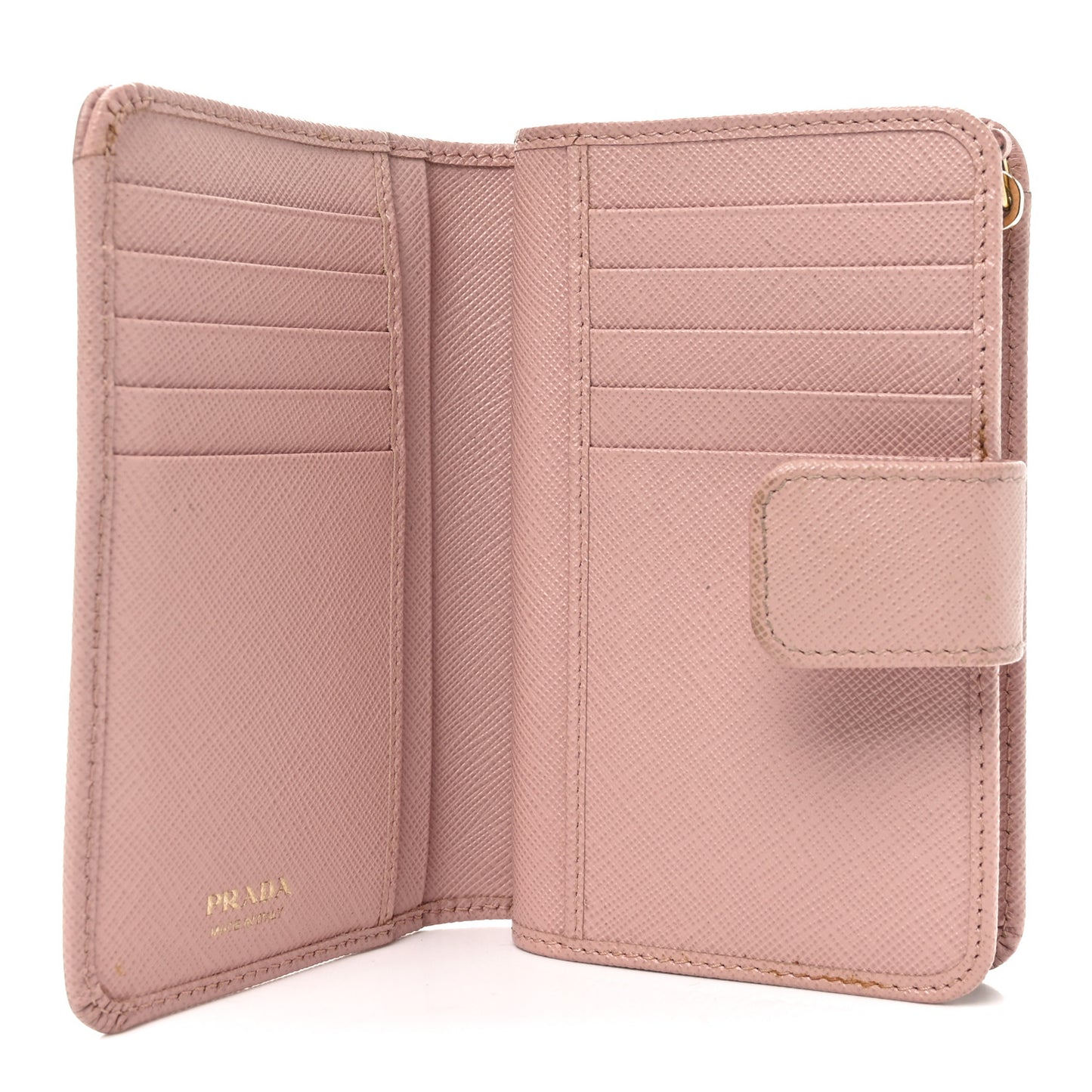 Saffiano Metal Compact Wallet Orchidea