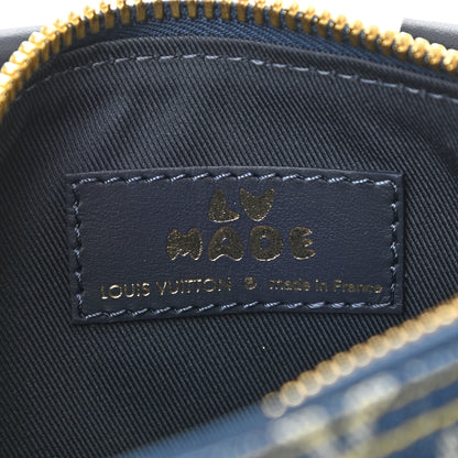 Louis Vuitton Taurillon Monogram Denim Drip Keepall XS Blue 6 of 9