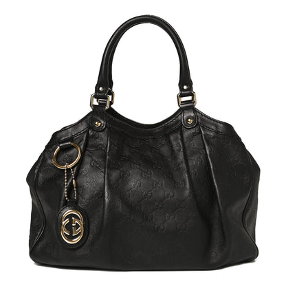 Gucci Guccissima Medium Sukey Tote Black 1 of 14