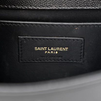 Saint Laurent Grain De Poudre Small Monogram Kate Satchel Black 6 of 17