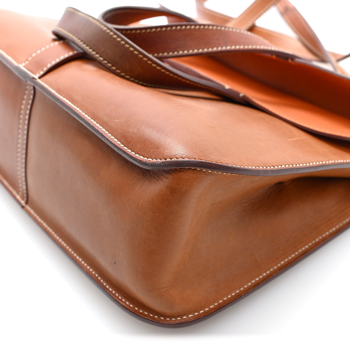 Hermes Barenia Faubourg Halzan 31 Fauve Potiron 9 of 9