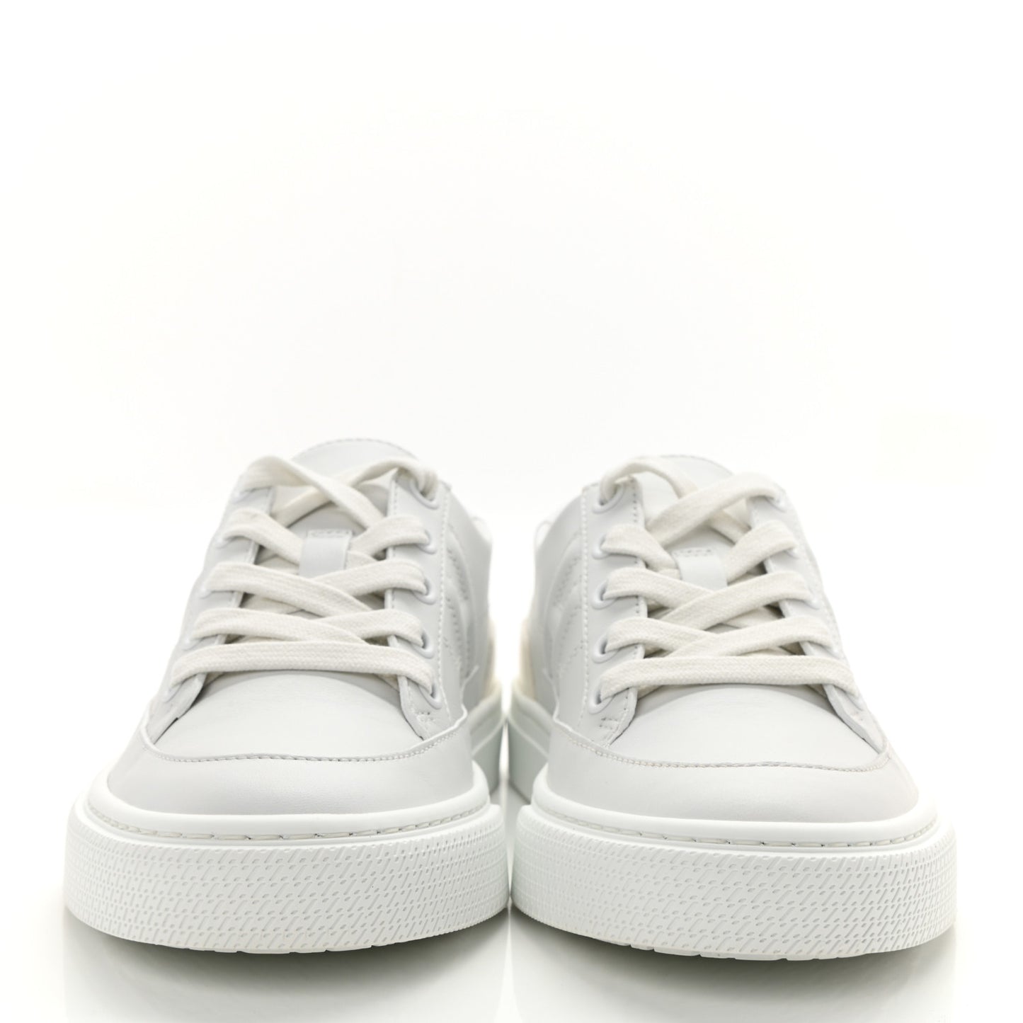 Calfskin Deep Sneakers 35 White