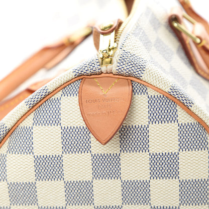 Louis Vuitton Damier Azur Speedy 30 6 of 12