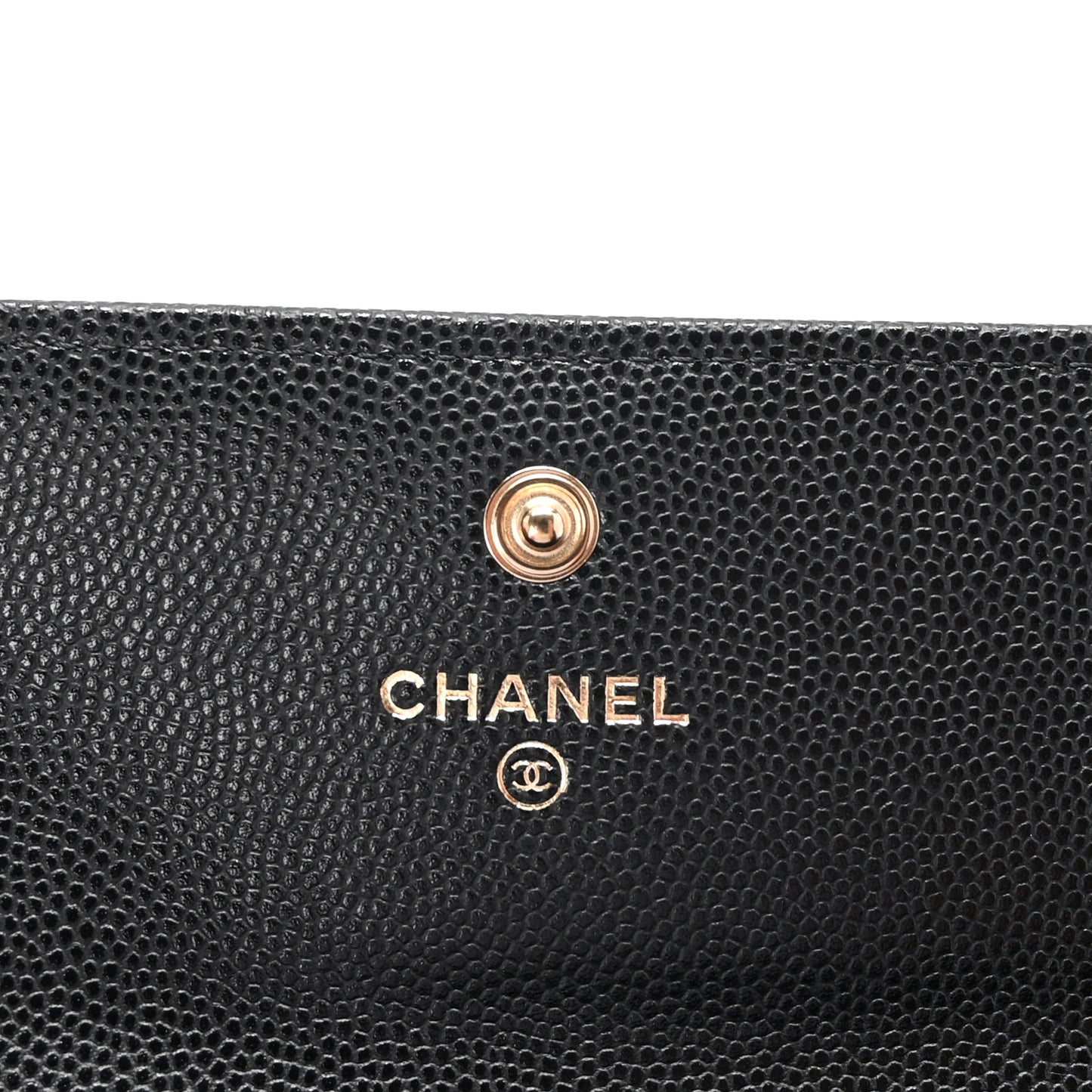 Caviar Quilted Large Boy Gusset Flap Wallet Black