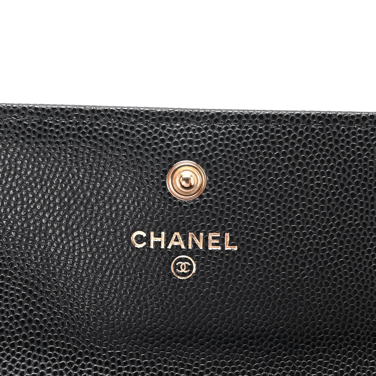 Chanel Caviar Quilted Large Boy Gusset Flap Wallet Black 6 of 8