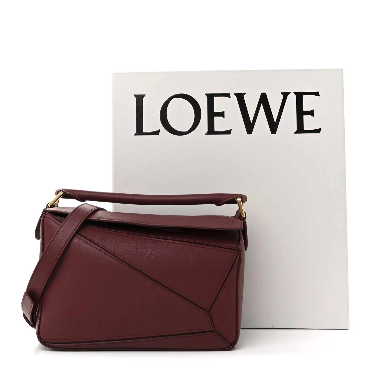 Calfskin Small Puzzle Bag Wild Berry