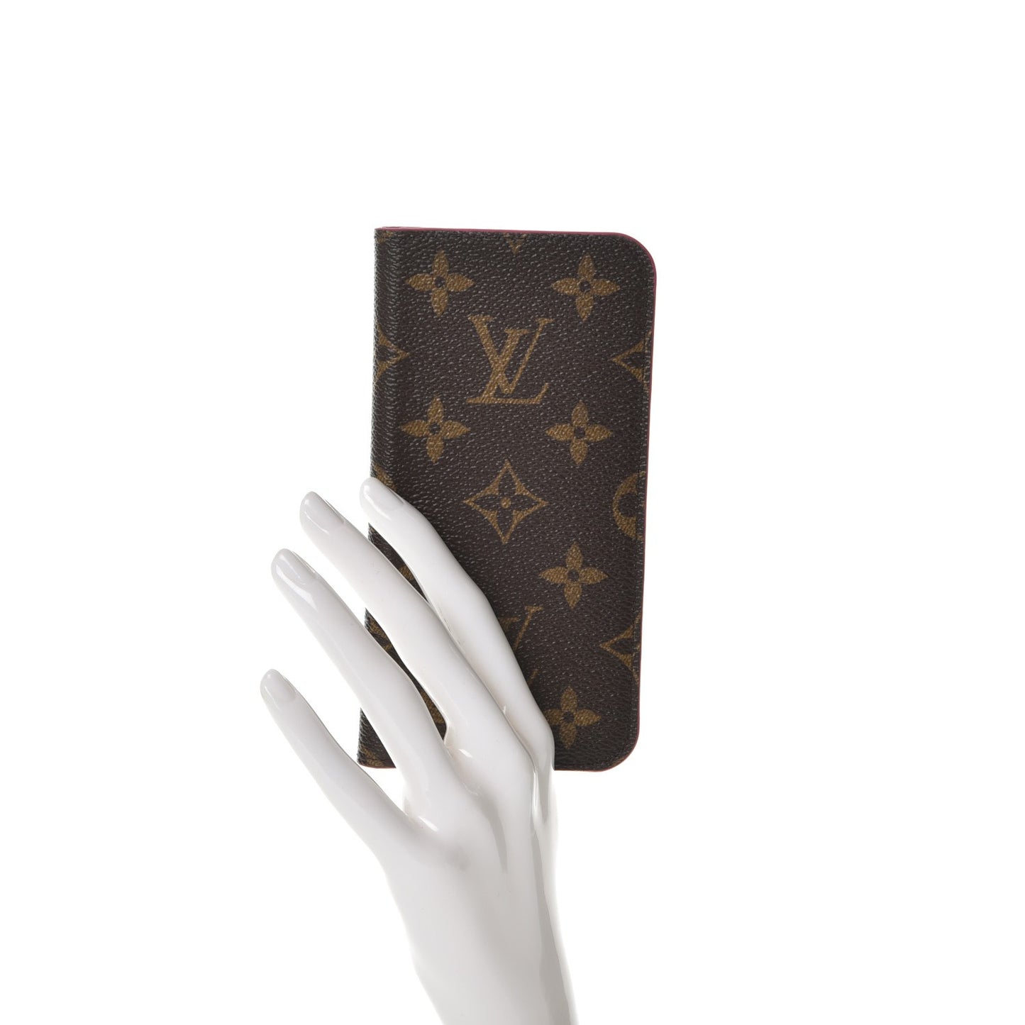 Monogram iPhone X Folio Case Rose Pop
