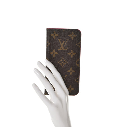 Louis Vuitton Monogram iPhone X Folio Case Rose Pop 2 of 9