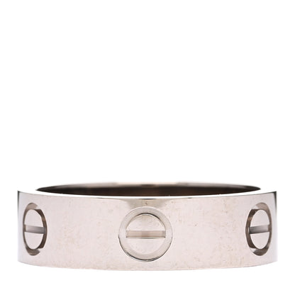 Cartier 18K White Gold 5.5mm LOVE Ring 54 7 1 of 4