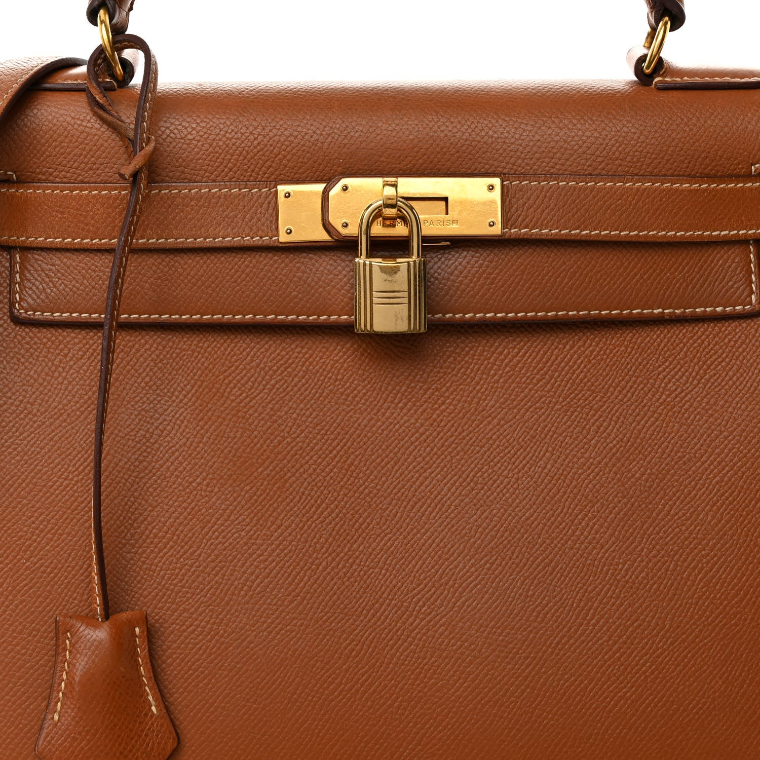 Hermes Courchevel Kelly Sellier 28 Gold 8 of 14