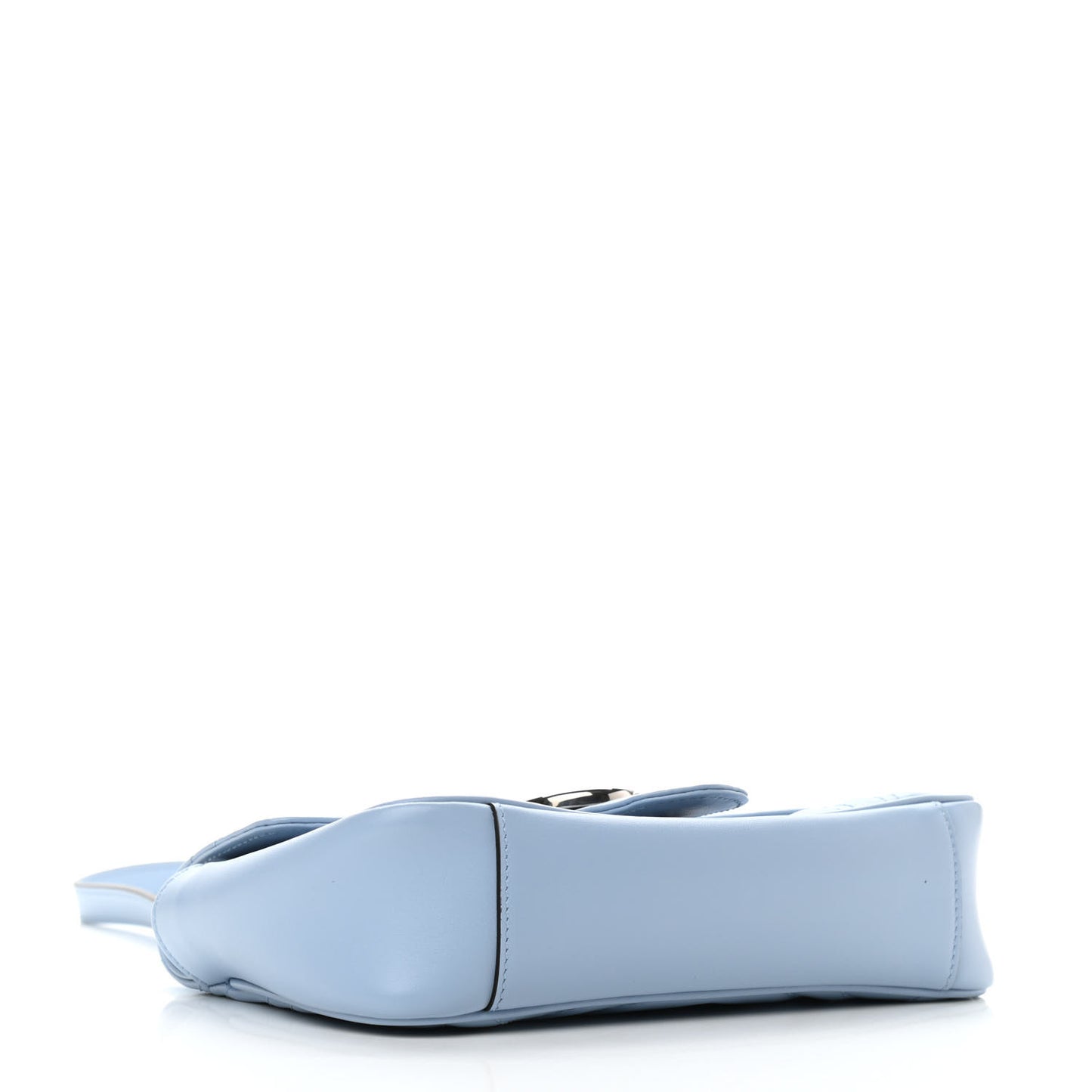 Calfskin Matelasse Mini GG Marmont Shoulder Bag Porcelain Light Blue