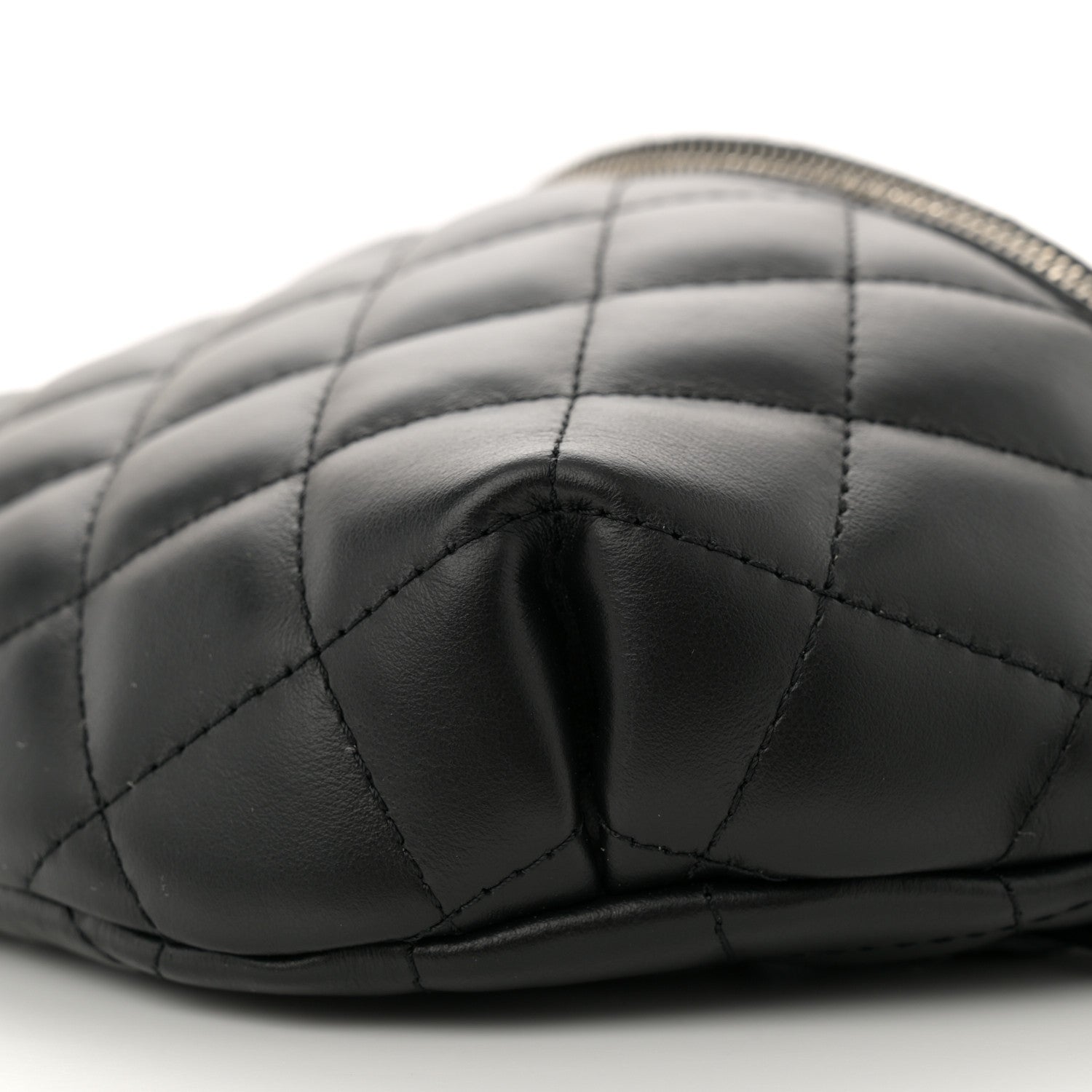 Chanel Calfskin Quilted Waist Belt Bag Black 10 of 10