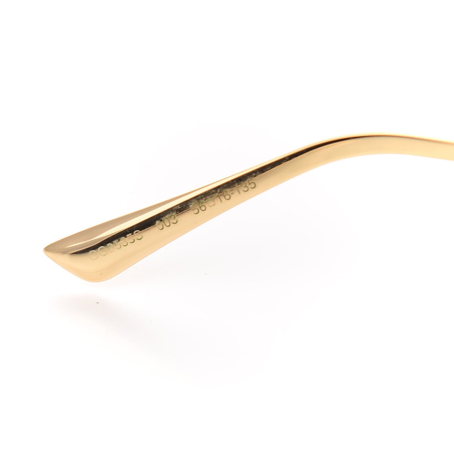 Acetate Square Frame Wing Sunglasses GG0535S Havana
