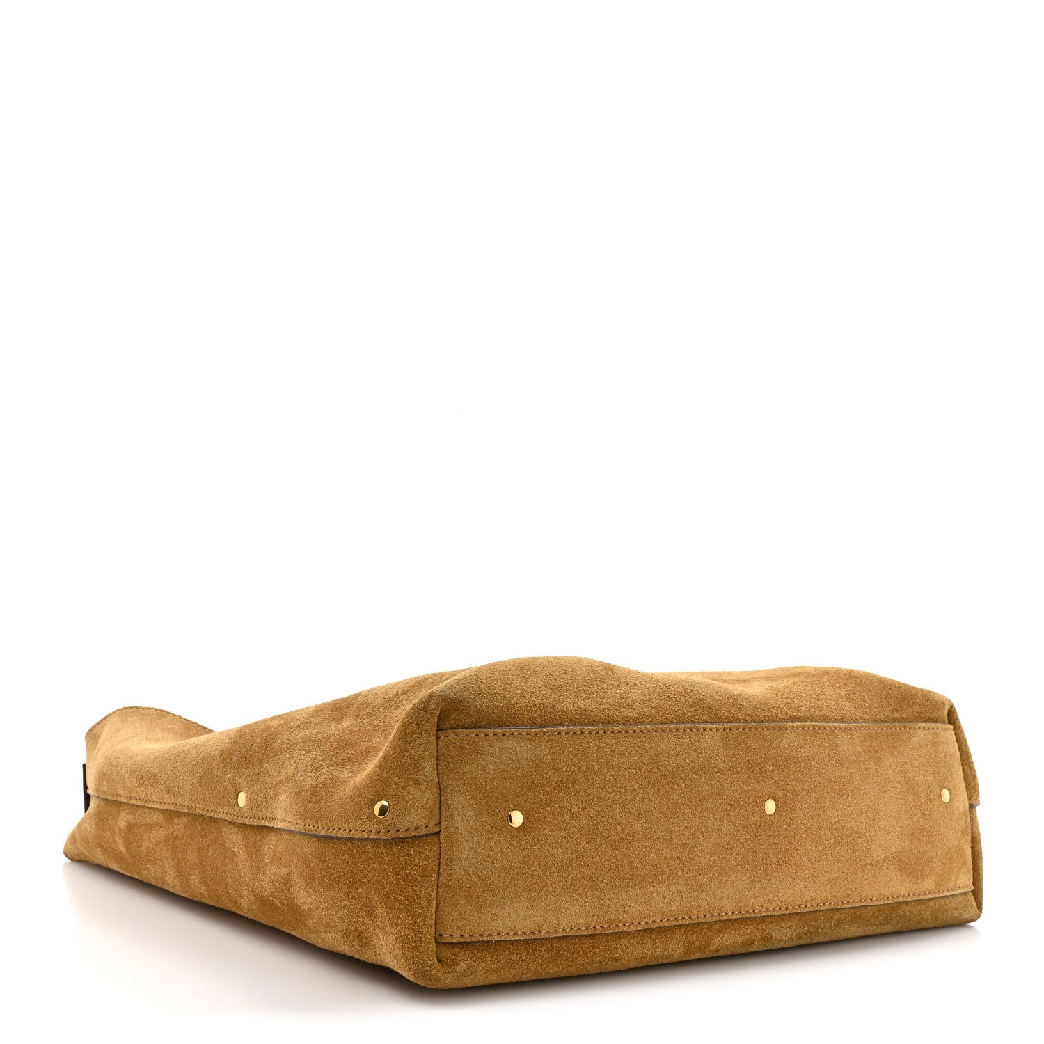 Chloe Suede Calfskin Small Marcie Hobo Bag Gold Khaki 4 of 10