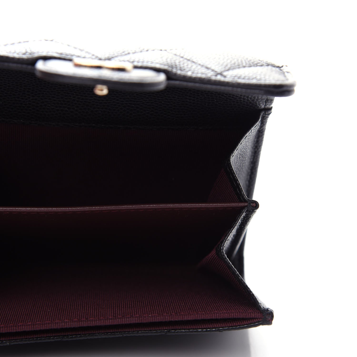 Chanel Caviar Quilted Flap Card Holder Wallet Black 5 of 8