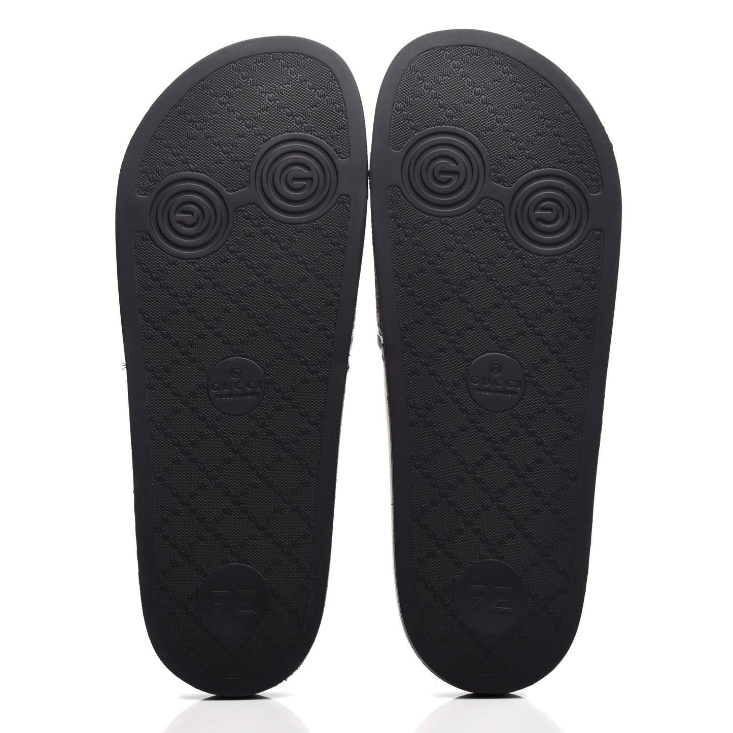 GG Supreme Monogram Psychedelic Slide Sandals 10 Black Multicolor