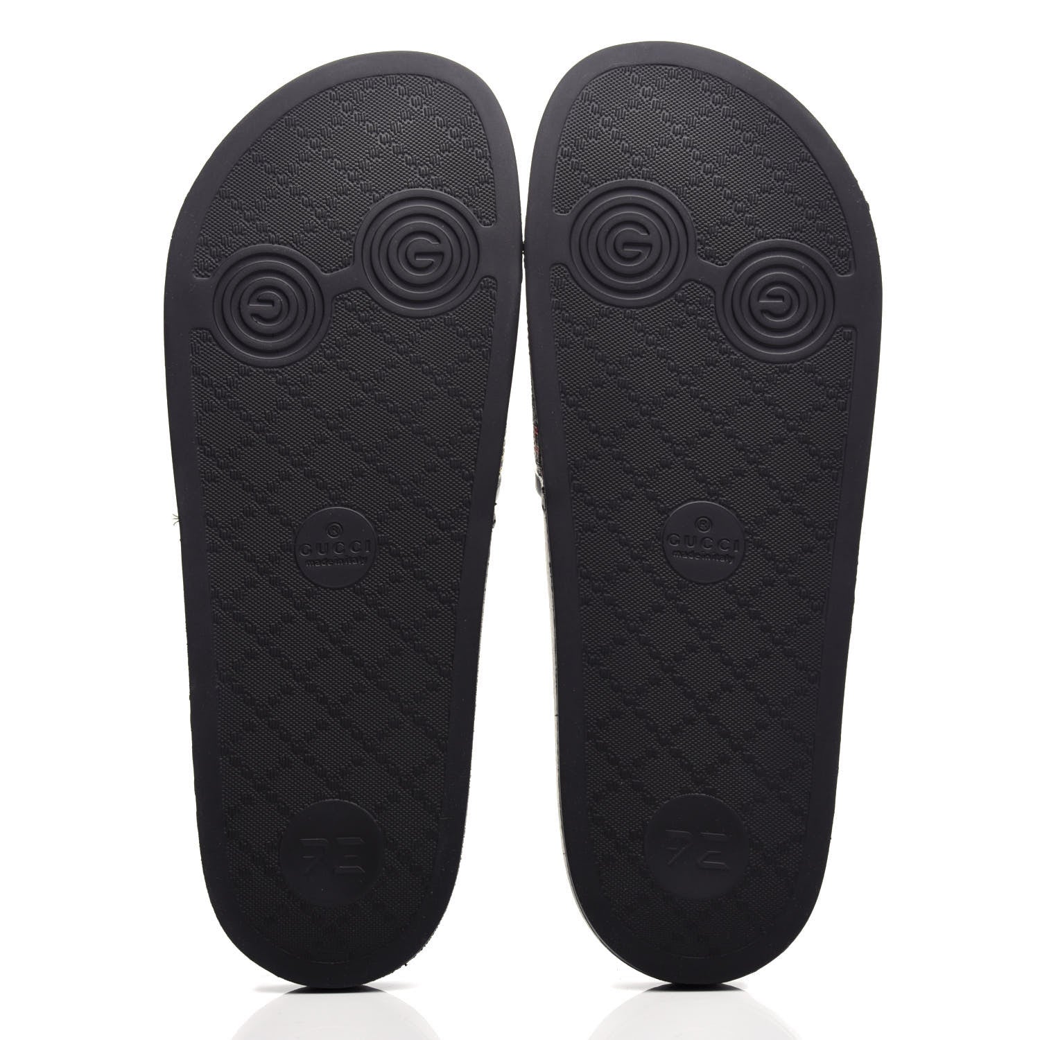 Gucci GG Supreme Monogram Psychedelic Slide Sandals 10 Black Multicolor 6 of 11