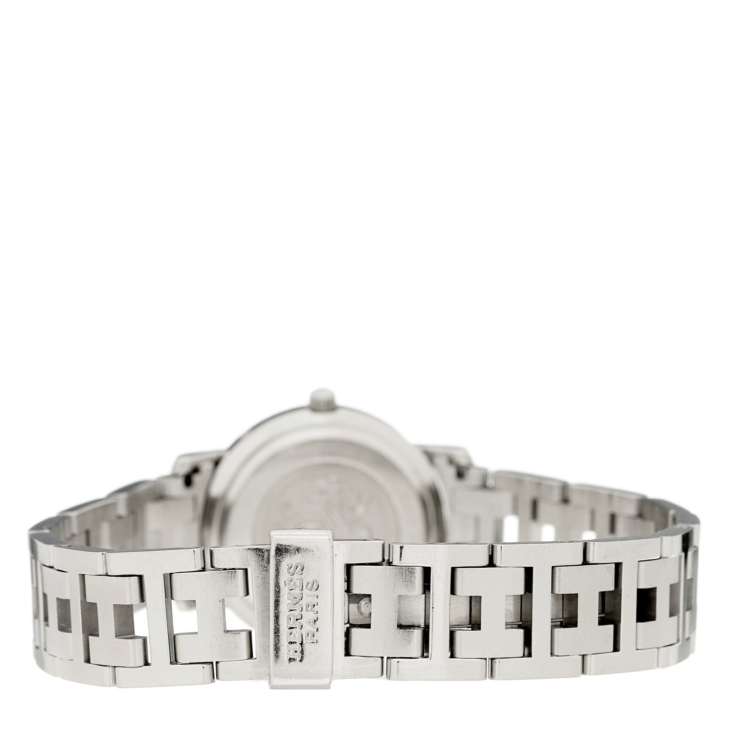 Hermes Stainless Steel 24mm Clipper Quartz Watch Grey 3 of 4