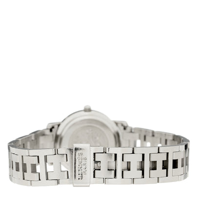 Hermes Stainless Steel 24mm Clipper Quartz Watch Grey 3 of 4