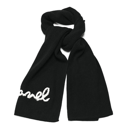 Chanel Cashmere CC Stole Black 1 of 3