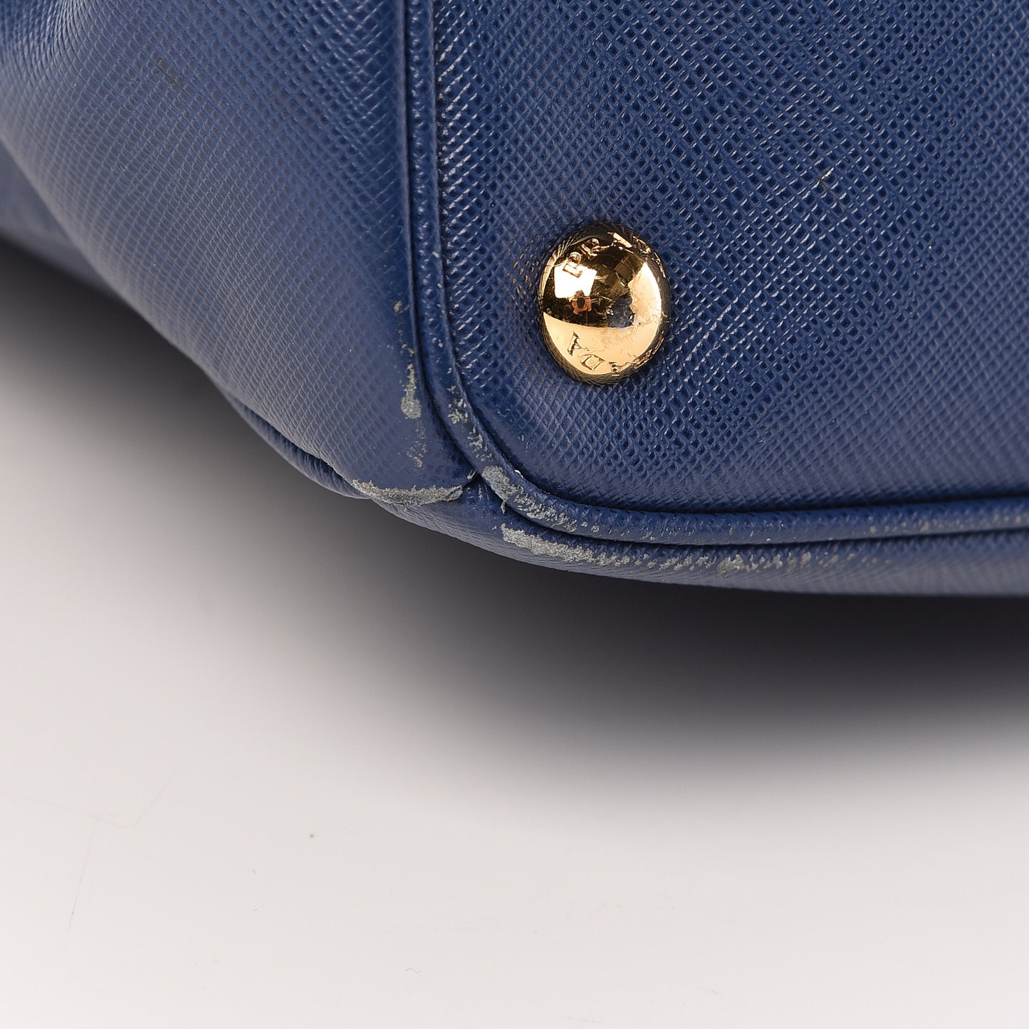 Saffiano Large Galleria Double Zip Tote Bluette