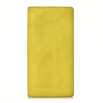 Louis Vuitton Damier Infini Brazza Wallet Vert Acide 1 of 15