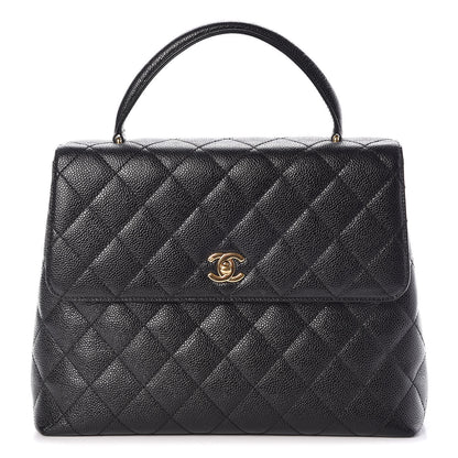 Chanel Caviar Quilted Jumbo Kelly Flap Black 1 of 12