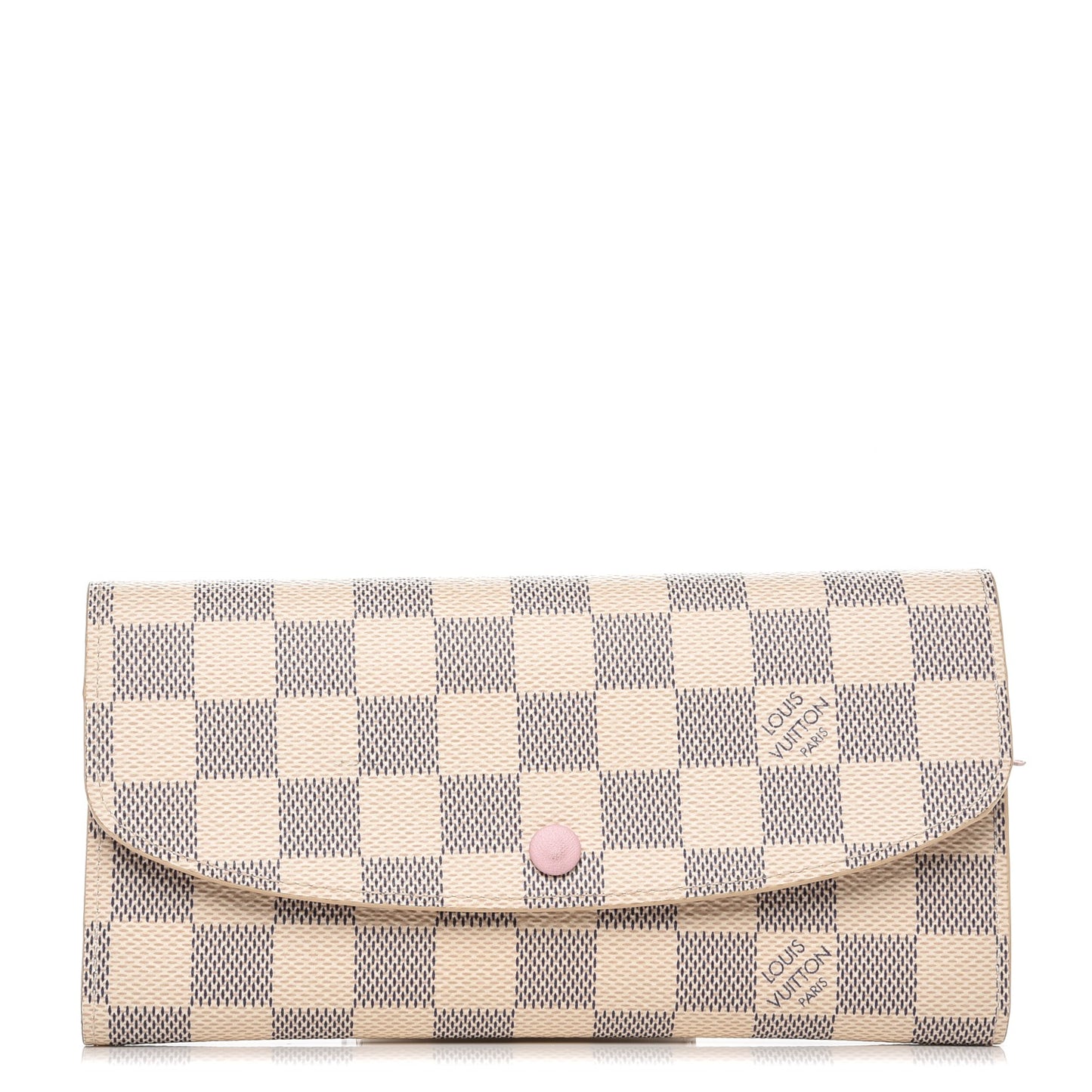 Damier Azur Emilie Wallet Rose Ballerine