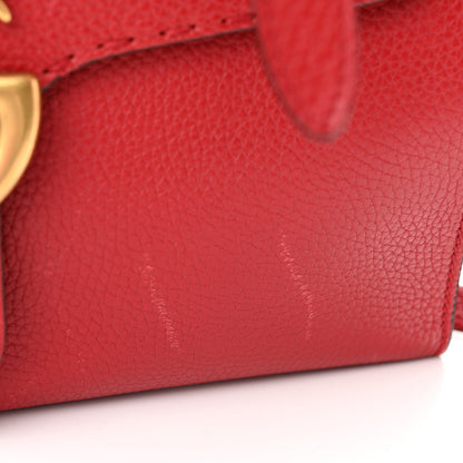 Gucci Calfskin Small GG Marmont Top Handle Bag Vulcanic Red 7 of 9