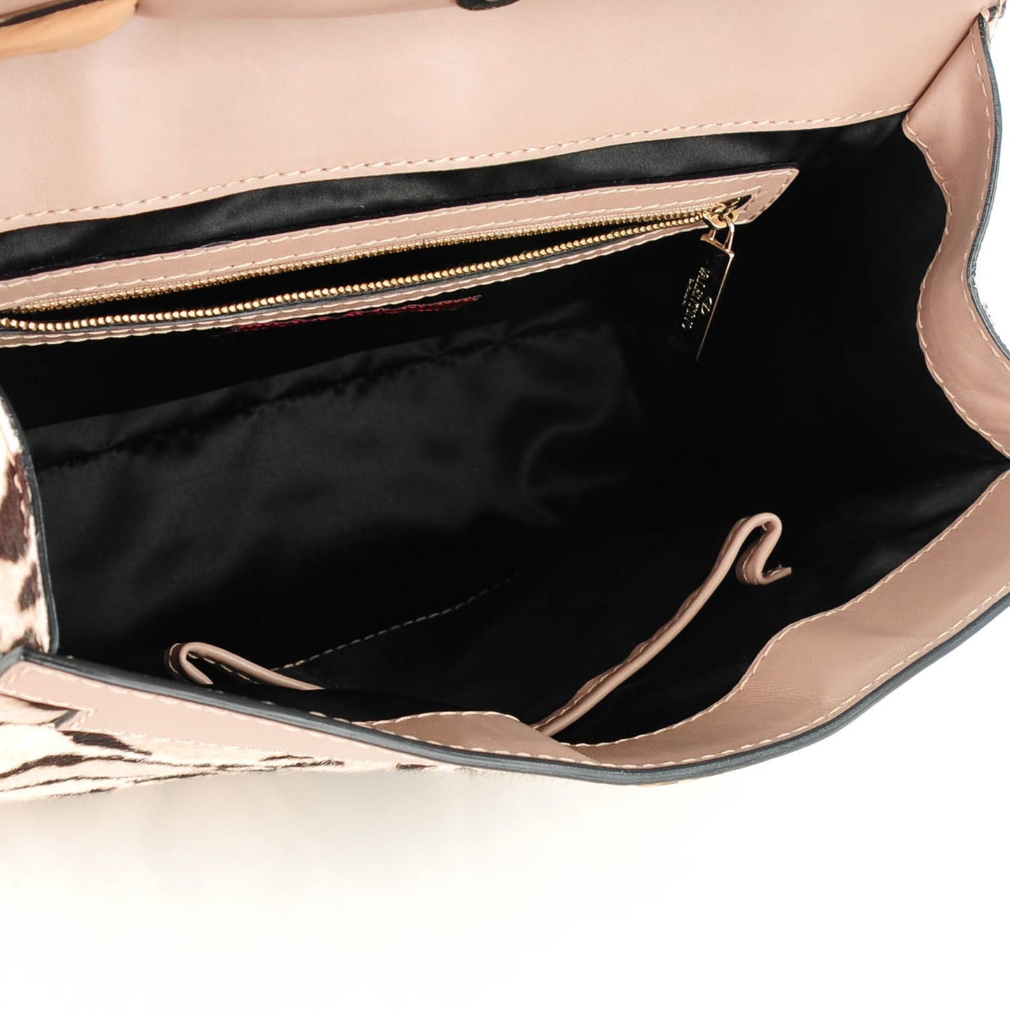 Calf Hair Leopard Print Medium Aphrodite Bow Satchel