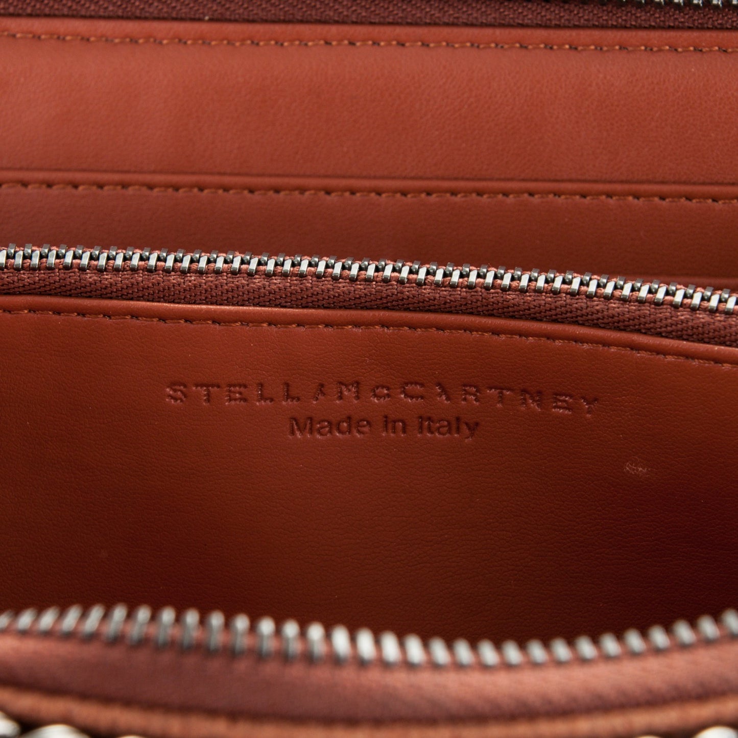 Shaggy Deer Falabella Zip Around Wallet Brandy