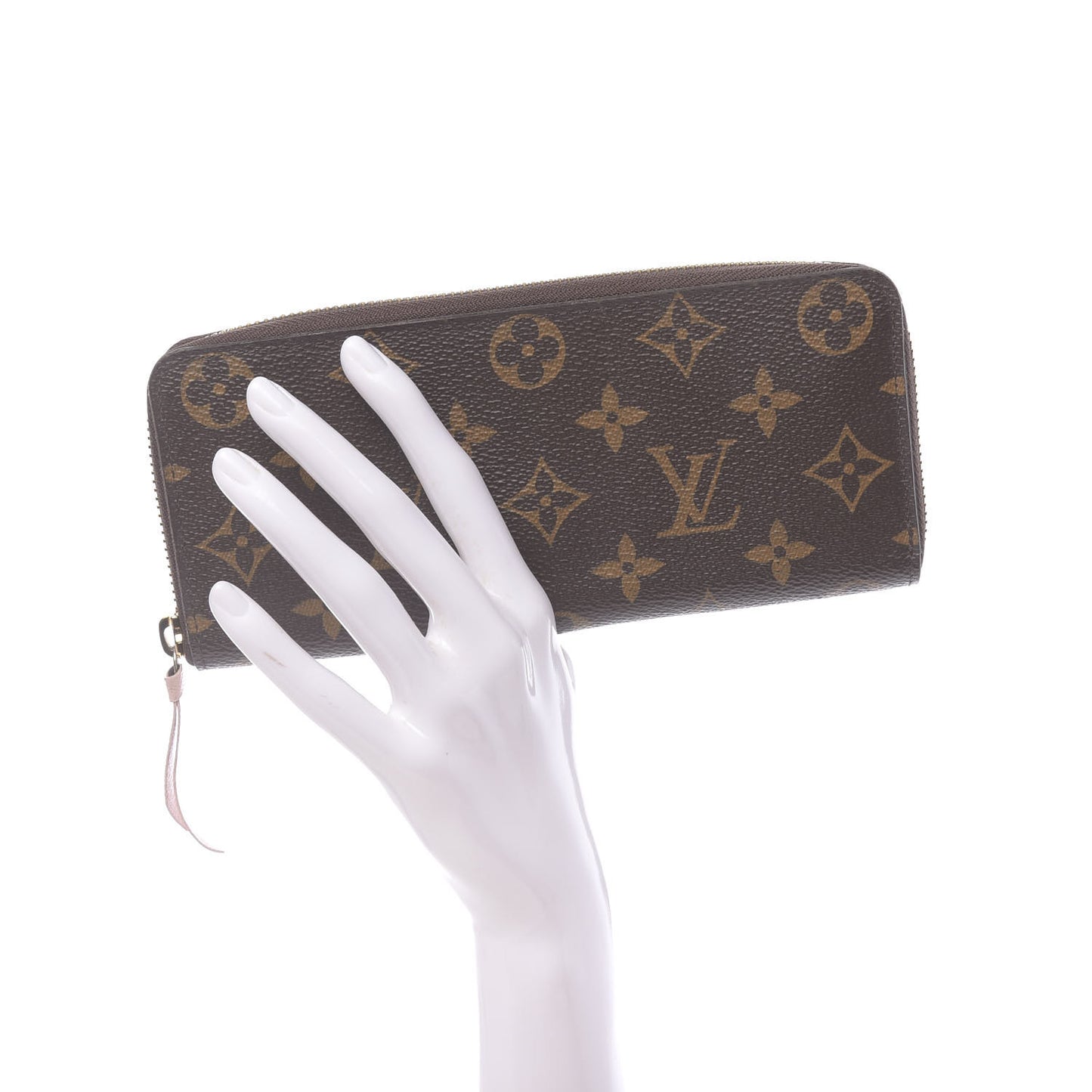 Monogram Clemence Wallet Rose Ballerine