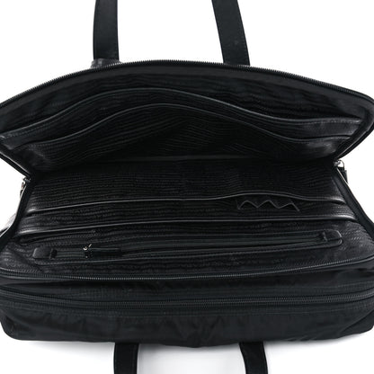 Prada Tessuto Nylon Saffiano Briefcase Black 6 of 14