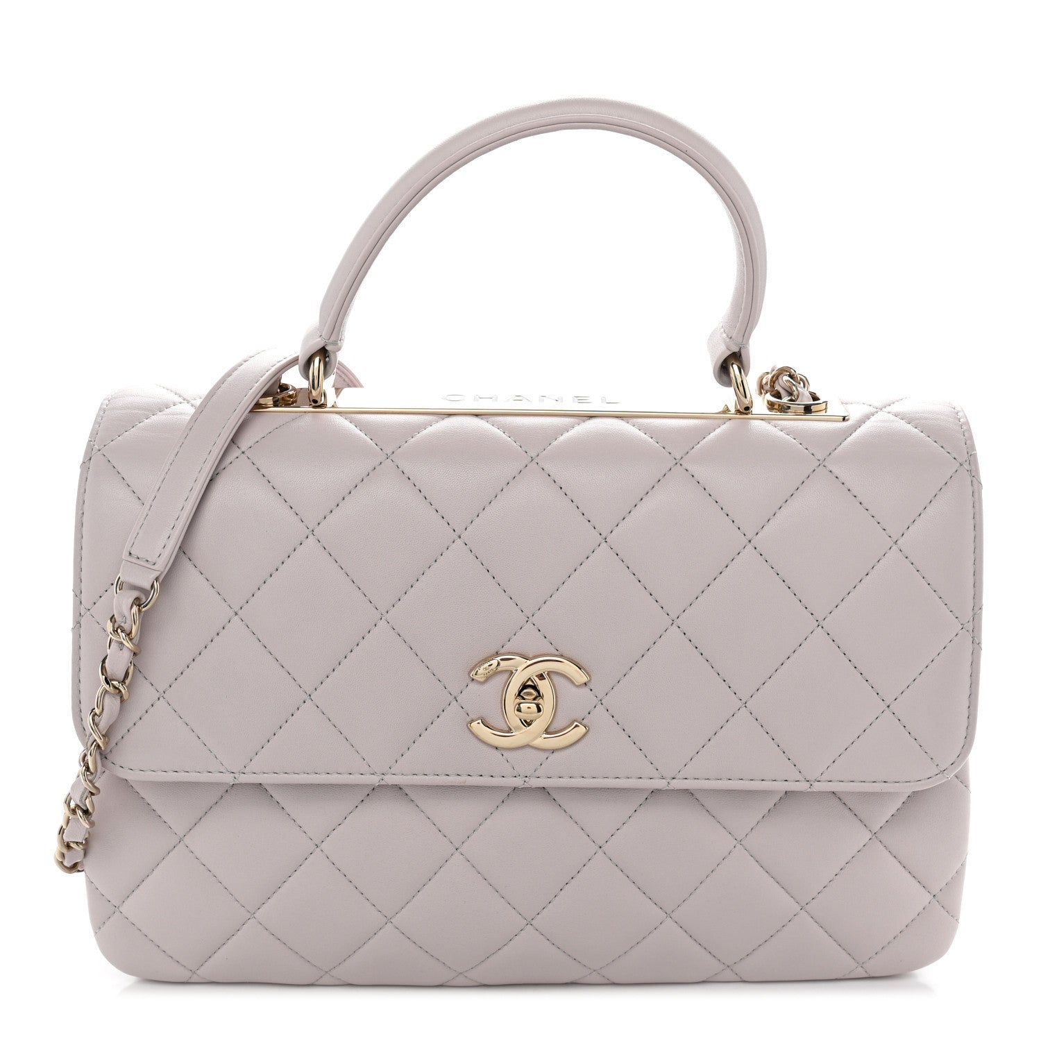 Chanel Lambskin Quilted Medium Trendy CC Flap Dual Handle Bag Pink 1 of 9