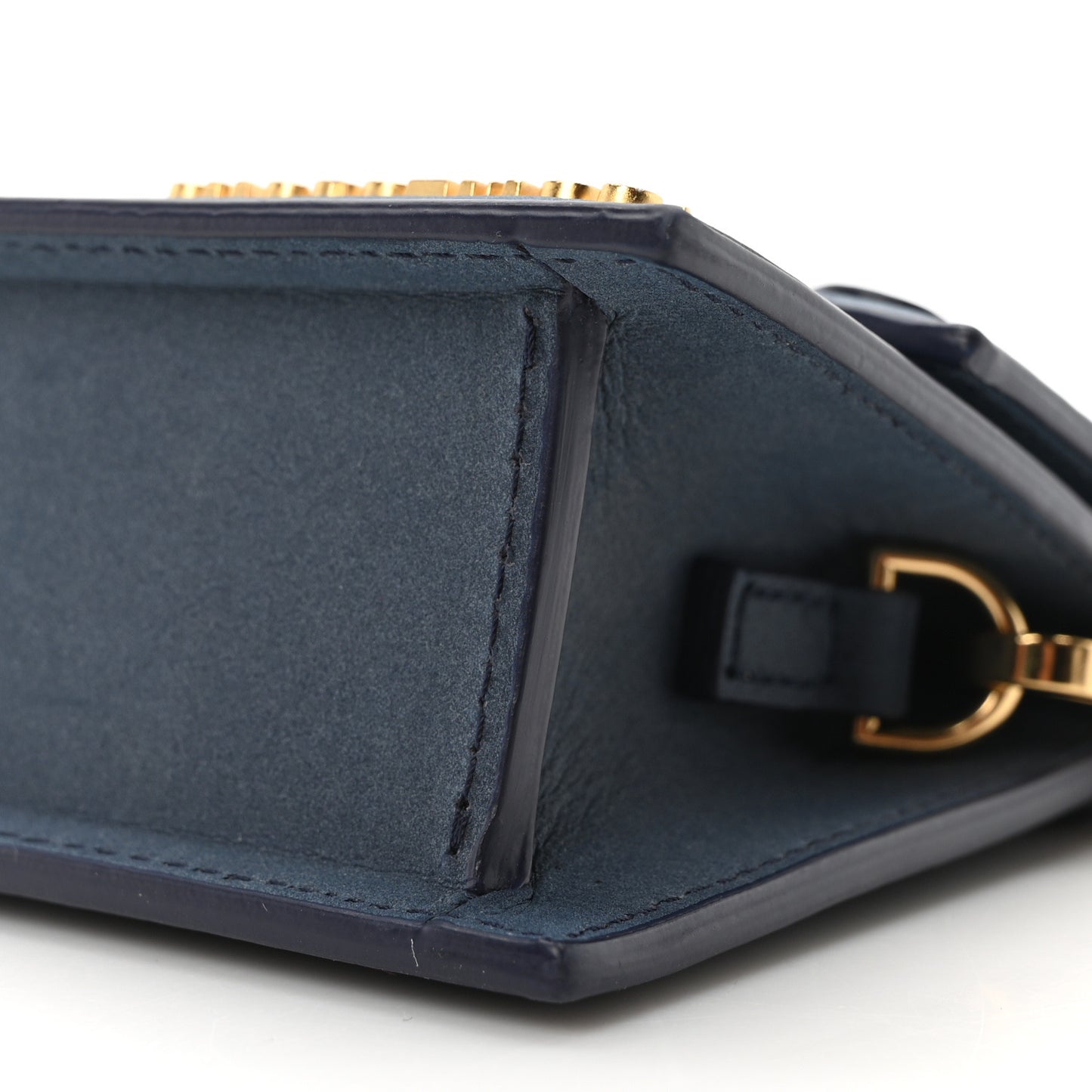 Calfskin Le Chiquito Long Dark Navy