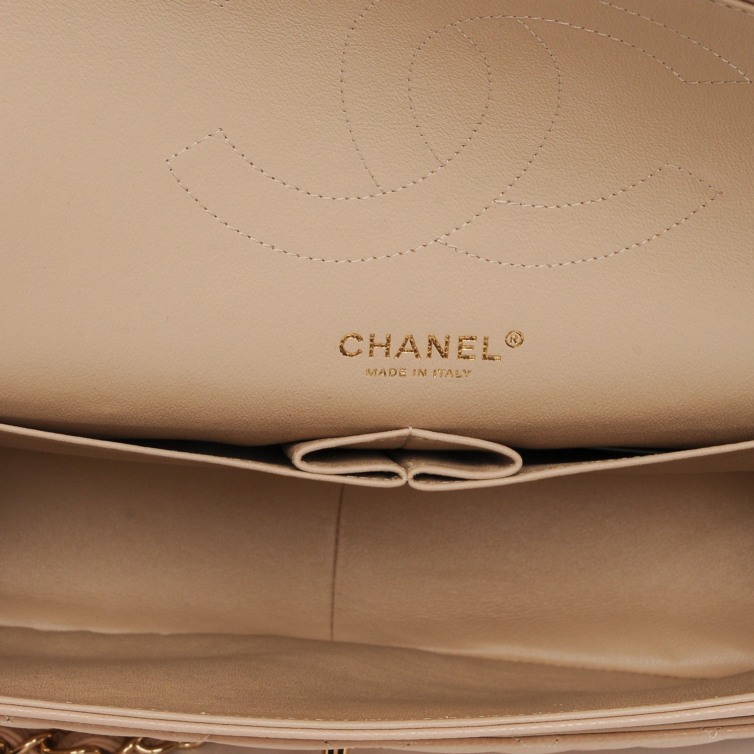 Chanel Caviar Quilted Jumbo Double Flap Beige Clair 5 of 7